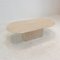 Italian Oval Coffee Table in Travertine, 1980s, Image 3