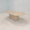 Italian Oval Coffee Table in Travertine, 1980s, Image 5