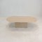 Italian Oval Coffee Table in Travertine, 1980s, Image 8