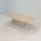 Table Basse Ovale en Travertin, Italie, 1980s 6