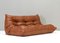 French Togo Sofa in Tan Leather by Michel Ducaroy for Ligne Roset, 1970, Image 2