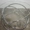 Vintage Italian Space Age Glass and Chrome Spiral Base Coffee Table, 1970s 11