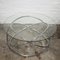 Vintage Italian Space Age Glass and Chrome Spiral Base Coffee Table, 1970s 7