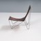 Bachelor Sling Chair in Brown Leather by Verner Panton, 1950s, Image 3