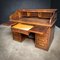 Large Antique English Cylinder Shutter Desk, 1890s 12