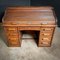 Large Antique English Cylinder Shutter Desk, 1890s 2