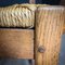 Antique Church Chair with Thatched Seat, 1800s 8