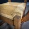Antique Church Chair with Thatched Seat, 1800s 6