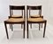 Vintage Yugoslavian Dining Chairs in Wood and Rattan, 1980s, Set of 4 2