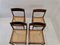 Vintage Yugoslavian Dining Chairs in Wood and Rattan, 1980s, Set of 4 3