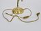Lampada Art Nouveau a collo di cigno con snodo sferico in ottone e vetro, anni '60, Immagine 10