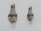 Vintage Hot Air Balloon Wall Sconces with Glass Pendants, 1950s, Set of 2 3