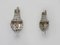 Vintage Hot Air Balloon Wall Sconces with Glass Pendants, 1950s, Set of 2 5