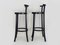 Tabourets de Bar avec Dossier en Bois Noir de Baumann France, 1960s, Set de 2 4