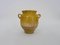 French Little Glazed Yellow Confit Jar, 1890s, Image 1