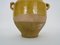 French Little Glazed Yellow Confit Jar, 1890s 3