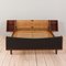 Queen Size Bed in Teak and Cane by Hans Wegner, 1960s, Image 4