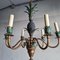 Brass Chandelier with Pineapple and Foliage Details, 1970s, Image 3