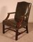 English Dark Green Leather Armchair 4