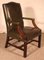 Fauteuil en Cuir Vert Foncé, Angleterre 1