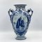 Antique German Blue Faience Vases from Delft Bonnie, 1890s, Set of 3 9