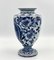 Antike deutsche blaue Fayence Vasen von Delft Bonnie, 1890er, 3er Set 4
