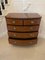 Antique George III Figured Mahogany Bow Front Chest of Drawers, 1820s 4
