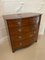 Antique George III Figured Mahogany Bow Front Chest of Drawers, 1820s 2