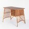 Vintage French Desk in Cane and Rattan by Louis Sognot, 1950 5