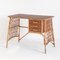 Vintage French Desk in Cane and Rattan by Louis Sognot, 1950 1