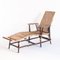 Vintage French Chaise Lounge in Cane and Wicker, 1950s 1