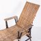 Vintage French Chaise Lounge in Cane and Wicker, 1950s 9