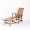 Vintage French Chaise Lounge in Cane and Wicker, 1950s 4