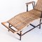 Vintage French Chaise Lounge in Cane and Wicker, 1950s 11