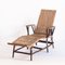 Vintage French Chaise Lounge in Cane and Wicker, 1950s 2