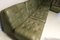 Modular Sofa Set in Olive Green Patchwork Patinated Leather, 1970s, Set of 6, Image 6