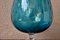 Tazza bicolore in vetro blu e trasparente di Empoli, anni '70, Immagine 2