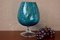 Two-Tone Blue and Clear Glass Cup from Empoli, 1970s, Image 5