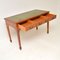 Antique Georgian Yew Wood Leather Top Desk, 1950s, Image 6