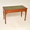 Antique Georgian Yew Wood Leather Top Desk, 1950s, Image 5