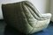 Sofa in Olive Green Patchwork Leather from Laauser, 1970s 2