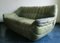 Sofa in Olive Green Patchwork Leather from Laauser, 1970s 5