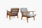 GE-270 Lounge Chairs by Hans J. Wegner for Getama, 1950s, Set of 2 2