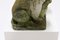 Leones holandeses de piedra compuesta, años 30. Juego de 2, Imagen 7