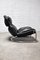 Italian Lounge Chair in Black Leather and Tubular Steel in the style of Gae Aulenti, 1970s 7