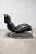 Italian Lounge Chair in Black Leather and Tubular Steel in the style of Gae Aulenti, 1970s, Image 7