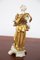 Widder Statuette aus Gold Keramik von Capodimonte, Frühes 20. Jahrhundert 4