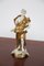 Widder Statuette aus Gold Keramik von Capodimonte, Frühes 20. Jahrhundert 1