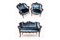 Living Sofa and Armchairs, France, 1890s, Set of 3 1