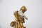 Estatuilla de Tauro de cerámica dorada de Capodimonte, de principios del siglo XX, Imagen 7